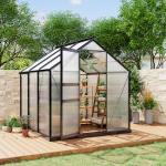 6x6 ft Outdoor Walk-in Heavy Duty Greenhouse