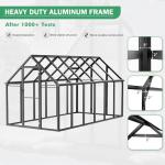 Heavy-Duty Polycarbonate Greenhouse Kit for Gardens