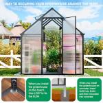 Aluminum Polycarbonate Outdoor Greenhouse with Vent