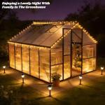 Outdoor 8x10 FT Polycarbonate Walk-In Greenhouse