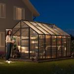 8x12 ft Heavy-Duty Outdoor Walk-In Greenhouse