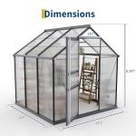 6x6 ft Outdoor Walk-in Heavy Duty Greenhouse
