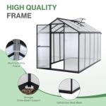 Aoodor 6x10 Ft Walk-in Greenhouse with Lockable Door