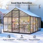 Heavy-Duty 8x10FT Greenhouse Kit with Hygrometer