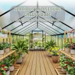 8x10 FT Heavy-Duty Polycarbonate Greenhouse