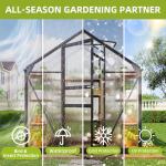 Heavy Duty 6x4FT Outdoor Walk-in Greenhouse