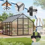 8x12 ft Heavy-Duty Outdoor Walk-In Greenhouse