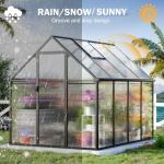 Aluminum Polycarbonate Outdoor Greenhouse with Vent