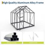 6x6 ft Outdoor Walk-in Heavy Duty Greenhouse