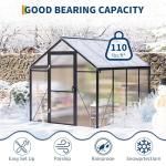 10 FT Outdoor Polycarbonate Greenhouse with Vent