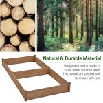 Yaheetech 8x4ft Wooden Raised Garden Bed Planter