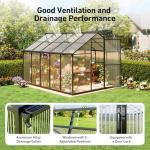 Heavy-Duty 8x10FT Greenhouse Kit with Hygrometer
