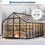 8x12 ft Heavy-Duty Outdoor Walk-In Greenhouse