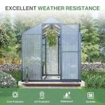 Aoodor 6x10 Ft Walk-in Greenhouse with Lockable Door