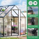 Aluminum Polycarbonate Outdoor Greenhouse with Vent