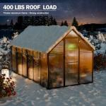 Heavy-Duty Polycarbonate Greenhouse Kit for Gardens