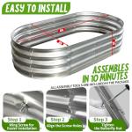 AmazStove 4x2 Galvanized Raised Garden Bed Kit