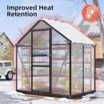 Heavy Duty 6x4FT Outdoor Walk-in Greenhouse