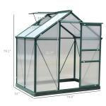 Outsunny 6' x 4' Outdoor Greenhouse with Vent