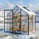 Heavy Duty 6x4FT Outdoor Walk-in Greenhouse