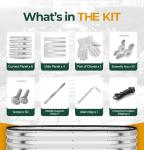 Galvanized Raised Garden Bed Kit for Vegetables
