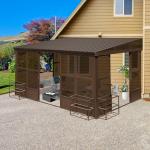 Domi 8x12FT Wall Mounted Sunroom Kit