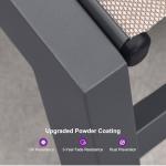 PURPLE LEAF 6-Piece Outdoor Chaise Lounge Oversized Pool Lounge Chairs with Easy-to-Move Wheels and Adjustable Backrest Extra Large Patio Loungers for Poolside Deck Beach Table Included, Sand Beige