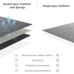 PURPLE LEAF Extra Large Outdoor Chaise Lounge 2 Pieces Aluminum Patio Lounge Chair with Wheels Reclining Chair for Patio Pool Beach Sunbathing Grey Oversized Lounger