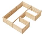 Amerlife U-Shaped Wooden Raised Garden Bed Planter