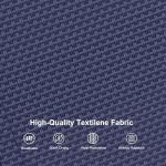 PURPLE LEAF Patio Chaise Lounge Set Outdoor Beach Pool Sunbathing Lawn Lounger Recliner Outside Tanning Chairs with Arm for All Weather Side Table Included Navy Blue