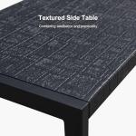 PURPLE LEAF Outdoor Chaise Lounge Chairs Set Recliner Aluminum Adjustable Chair with Wheels and Side Table for Poolside Beach Patio Sunbathing Lounger, Navy Blue