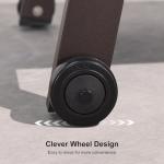 PURPLE LEAF Outdoor Chaise Lounge Chair Set of 2, Patio Pool Textilene Loungers with Adjustable Backrest and Wheels, Includes Side Table for Deck, Lawn, Garden, Sand Beige