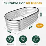 Galvanized Raised Garden Bed Kit for Vegetables