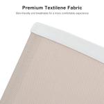 PURPLE LEAF Patio Chaise Lounge Chair Set of 3 Outside Aluminum Plastic Stackable Tanning Chairs for Pool Sunbathing Beach Deck Outdoor Lounger, Khaki