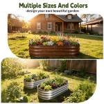 Galvanized Large Raised Garden Bed for Plants