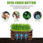 3-Pack Round Galvanized Raised Garden Bed Kit