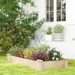 Giantex Rectangular Wooden Raised Garden Bed