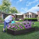 Foxlang 8x4 Galvanized Raised Garden Bed Kit