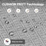 SUNSHINE VALLEY 6 Piece Metal Outdoor Patio Furniture Set, Patio Conversation Set - 1 3-Seater Sofa and 2 Swivel Sofas with 5.75" Thick Cushions & Coffee Table - Black and Gray Backyard Furniture