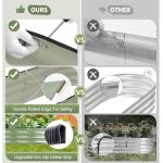 Galvanized 8x2 Metal Raised Garden Bed Kit