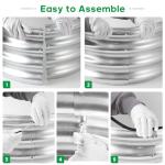 JERIA Galvanized Raised Garden Bed Planter Boxes