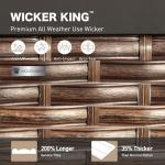 SUNSHINE VALLEY 6 Piece Metal Outdoor Patio Furniture Set, Patio Conversation Set - 1 3-Seater Sofa and 2 Swivel Sofas with 5.75" Thick Cushions & Coffee Table - Black and Gray Backyard Furniture