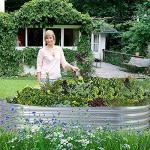 Galvanized Large Oval Raised Garden Bed Kit