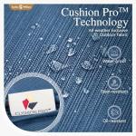 Sophia & William Patio Furniture Sets with 45" Gas Fire Pit Table Outdoor Metal Conversation Sets for 5, 2 x Swivel Cushioned Patio Sofa Chairs, 1 x 3-Seat Sofa 4 Pieces for Lawn Backyard Peacock Blue