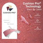 PHI VILLA 4 Piece Patio Furniture with Metal FirePit Table, 1 x 3-Seat Wide Deep Seating Bench & 2 x Swivel Sofa Chairs, 5.75" Thick Cushioned Outdoor Furniture Conversation Set for 5, Red