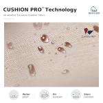 MFSTUDIO Patio Furniture Sets with 45" Gas Fire Pit Table, 8 Pieces Outdoor Metal Conversation Sets with 1 x 3-Seat Sofa, 2 Single Chairs, 2 Swivel Chairs and 2 Ottomans, Beige Cushion