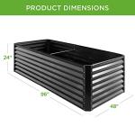 Outdoor Metal Raised Garden Bed for Vegetables & Herbs