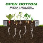 Galvanized 5ft Oval Raised Garden Bed Planter