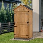 MCombo Large Outdoor Storage Shed with Adjustable Shelves