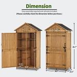 MCombo Large Outdoor Storage Shed with Adjustable Shelves